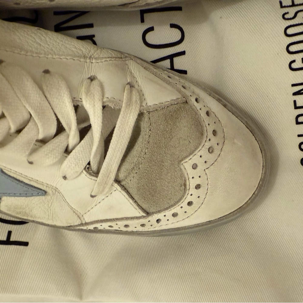 Golden Goose High-Tops with Light Blue Star and Silver Details - Picture 9 of 9